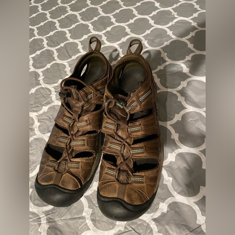 KEEN Men's Brown Sandals, Size 12, Brown, Hiking Trail, Outdoor